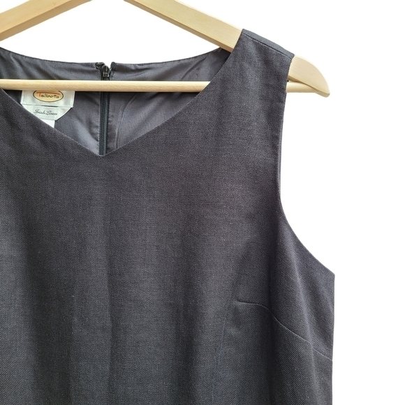 100% Irish Linen Vintage Little Black Dress, Size Medium - Picture 3 of 11